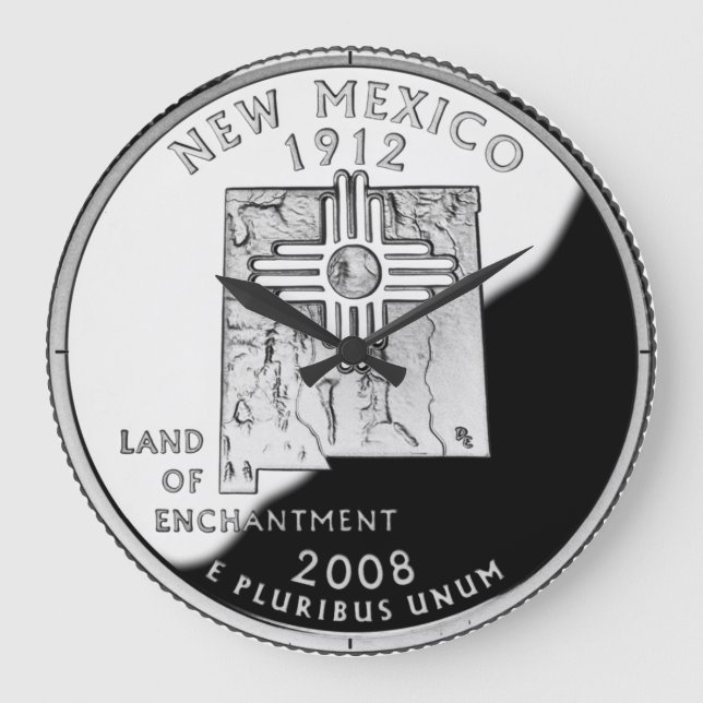 Faux New Mexico State Quarter Clock (Front)