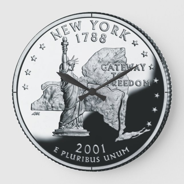 Faux New York State Quarter Clock (Front)