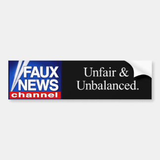 Faux News Channel bumper sticker