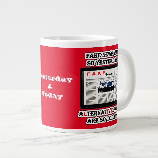 Faux News et faits alternatifs Jumbo Mug (Devant droit)