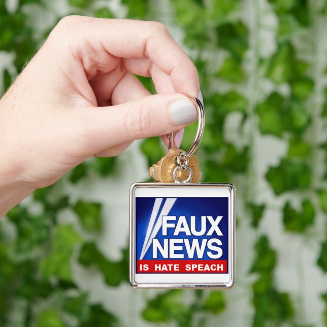 Faux News Keychain (Hand)