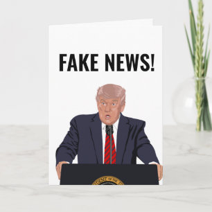 FAUX NOUVELLES ! CARTE D'ANNIVERSAIRE TRUMP FUNNY