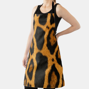 Faux Ocelot Skin Apron