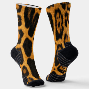 Faux Ocelot Skin Socks
