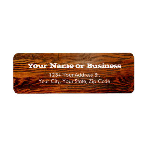 Faux Oiled Wood Plank Personalized Custom