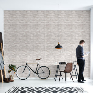 Faux Old White Brick Wall