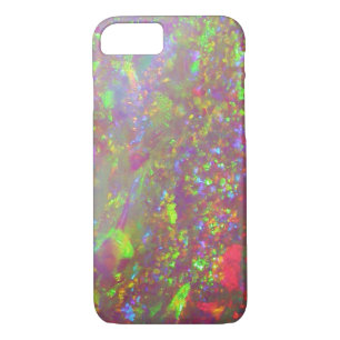 Faux opal gem gemstone bling bokeh hipster hologra Case-Mate iPhone case