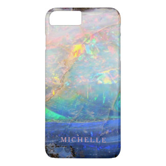 Faux opal gem gemstone mineral bling bokeh custom iPhone 8 plus/7 plus case