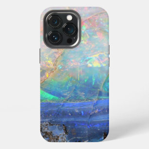 Faux opal gem gemstone mineral bling bokeh hipster iPhone 13 pro case