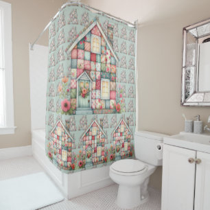 Faux Patchwork Cottagecore Floral House