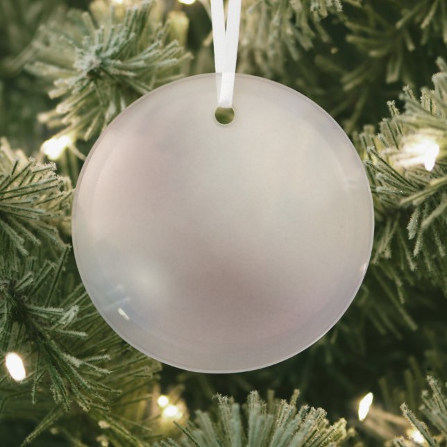 faux pearl printed glass hanging ornament (Insitu)