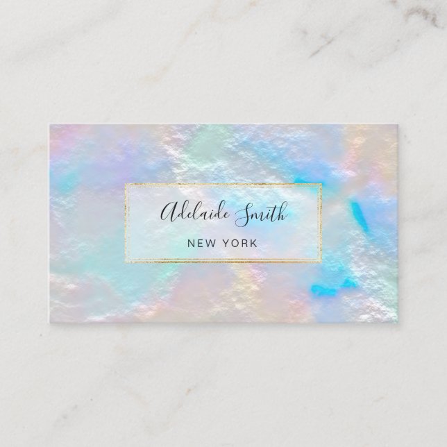 FAUX pearlescent effect Business Card (Front)