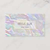 FAUX pearlescent texture Business Card