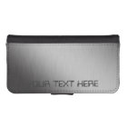 Faux Personalized Brushed Metal Look