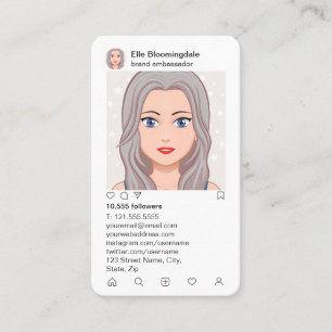 Faux Phone Cover & Instagram Style Business Card