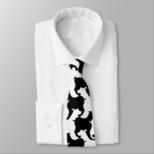 Faux pied-de-poule with L Dogs fashion Tie 2