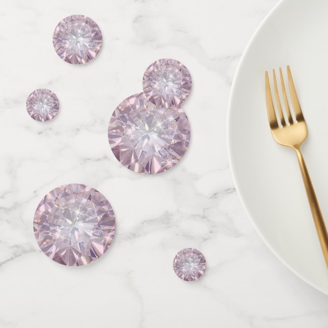 Faux Pink Diamond Confetti (Group)