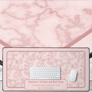 Faux Pink Marble for her Desk Mat