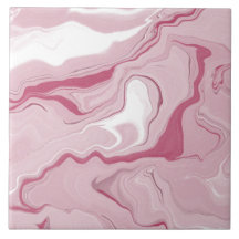 Faux Pink Marble Textured Ceramic Tile 
