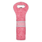 Faux Pink Sequins and Diamonds