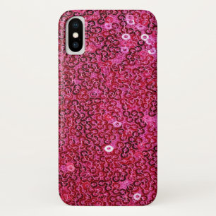 Faux Pink Sequins iPhone X, XS, XS Max, XR Case-Mate iPhone Case