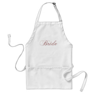 Faux Pink Sparkles Bride Standard Apron