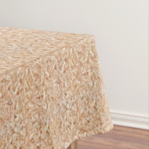 Faux Plywood Patterned Tablecloth