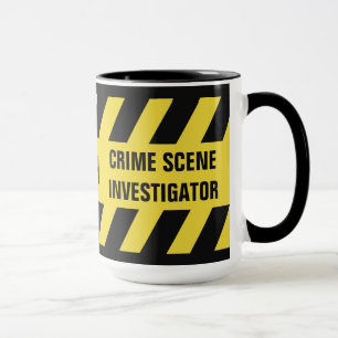 Faux Police Line tasses de texte personnalisées
