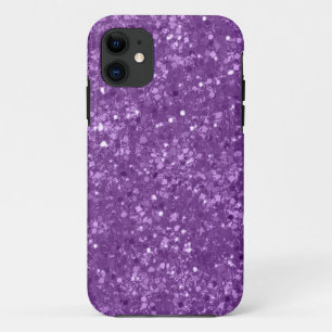Faux Purple Glitter iPhone 11 Case