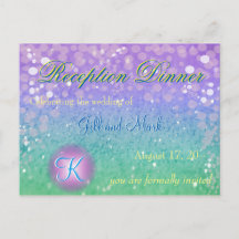 Faux Purple Glitter Lantern Confetti Reception