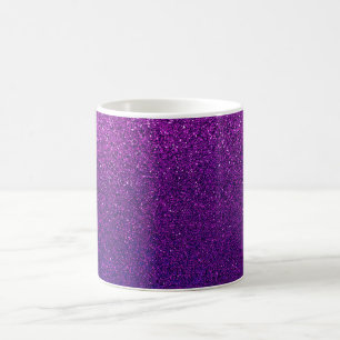 Faux Purple Violet Glitter Background Sparkle Coffee Mug