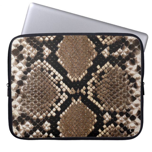 Faux Python Snake Skin Lap Top Sleeve (Front)