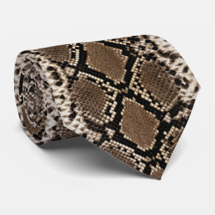 Faux Python Snake Skin Men's Tie