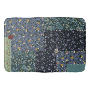 Faux Quilted Bath Mat