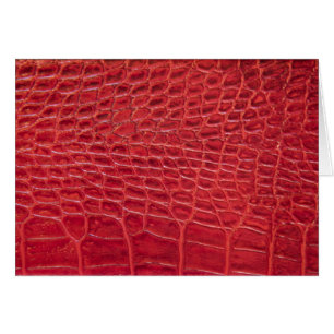 Faux red alligator leather