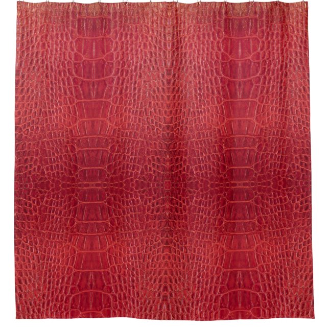 Faux red alligator leather (Front)