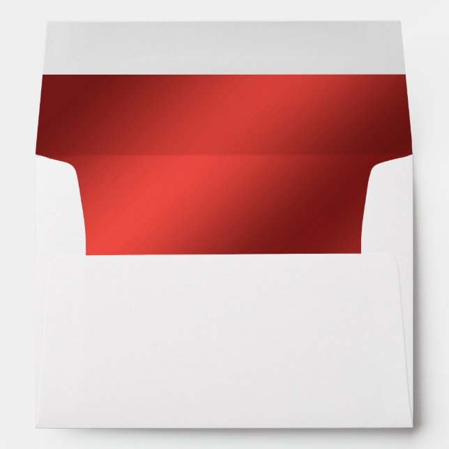 Faux Red Foil Lined Envelope (Back (Bottom))
