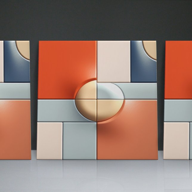 Faux Relief Glazed Minimalist Illusion Home Decor Tile (Creator Uploaded)