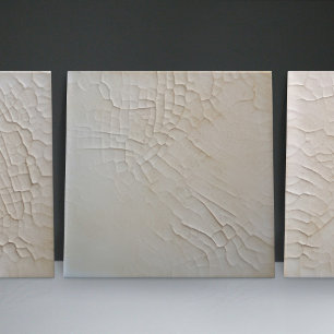 Faux Relief Glazed White Minimalist Home Decor Tile