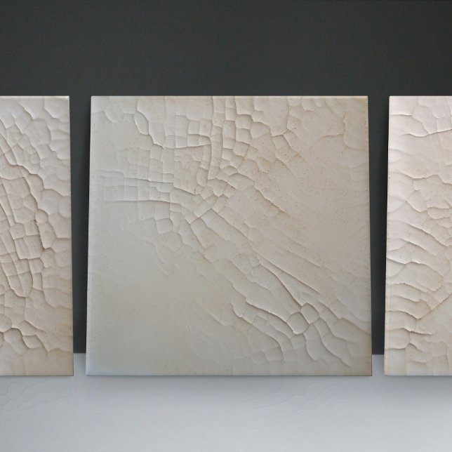 Faux Relief Glazed White Minimalist Home Decor Tile (Creator Uploaded)