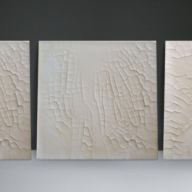 Faux Relief Glazed White Minimalist Home Decor Tile (Creator Uploaded)
