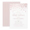 Faux Rose Gold Foil Confetti Baby Shower