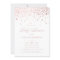 Faux Rose Gold Foil Confetti Baby Shower