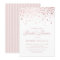 Faux Rose Gold Foil Confetti Dots Bridal Shower