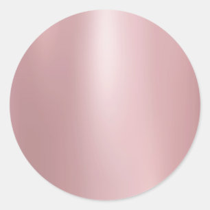 Faux Rose Gold Glamourous Blank Template Elegant Classic Round Sticker