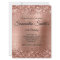 Faux Rose Gold Glitter and Foil 40th Birthday