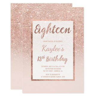 18 birthday invitation