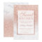 Faux rose gold glitter ombre marble chic Sweet 16
