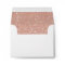 Faux Rose Gold Glitter Return Address Envelope