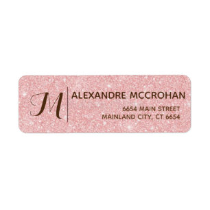 Faux Rose Gold Parties scintillant Foil Rose Adres